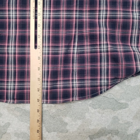 Cruel Girl Top Womens‎ 2XL Pink Pockets Pearl Snap Long Sleeve - Picture 10 of 11